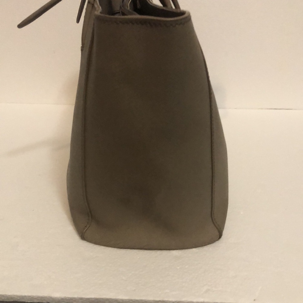 Tory Burch Taupe Leather Tote Bag - Picture 5 of 10